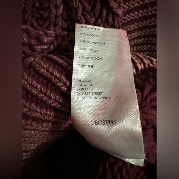 Free People Burgundy Sweetheart Mock Neck Sweater - Picture 5 of 6
